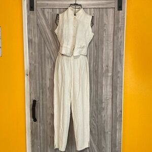 Vintage linen suit
